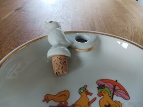 VINTAGE DĚTSKÝ PORCELÁNOVÝ TERMOTALÍŘ PILLIVUYT FRANCIE - 17