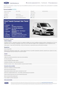 Transit Connect Van L1 1,5 Diesel 100k NOVÝ ČR Záruka FORD - 17