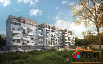 Pronájem bytu 2+kk  s balkónem, 59 m2 a parkovacím stáním v  - 17