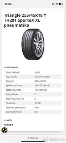 Letní Pneumatiky 2023rok 225/40/18 a 255/35/18 r18 - 17