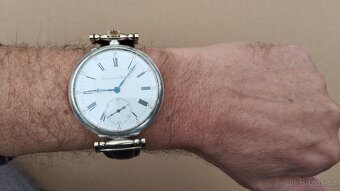 Krásné starožitné stříbrné hodinky IWC Schaffhausen - 17