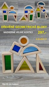 Nové dřevěné montessori hry a hračky - 17