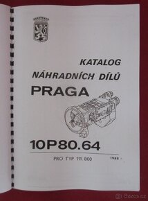 Liaz 151. 261 - 150.261 katalog ND a převod. Praga 10P80.36 - 17