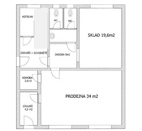 Dům 320 m2 s pozemkem: obchod, kanceláře, sklad a dva byty - 17