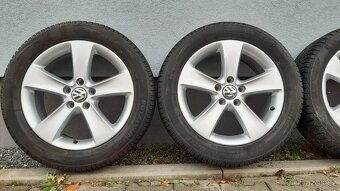 Alu kola 5x112 r17 vw passat b8 cc 225 50 17 zimní pneu - 17