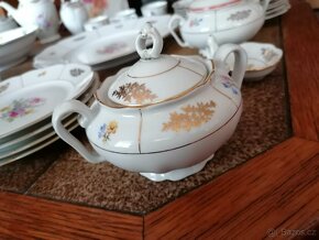 Starožitná velká porcelánová souprava - 17