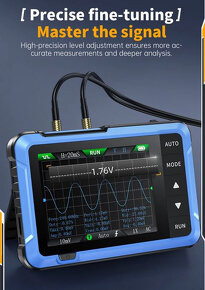 MINI Osciloskop Fnirsi 10MHz s funkčním generátorem - nový - 17