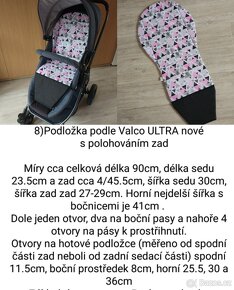 Podložka do kočárku, nové, šití na zakázku, ceny od - 17