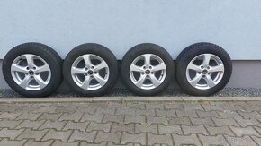 Alu kola Borbet 5x112 r15 vw Golf Caddy  zimní pneu - 17