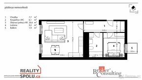 Pronájem, byty/2+kk, 53.5 m2, Říční 2368/5, Předměstí, 56802 - 17