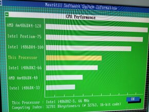 Historický herní počítač Intel i486DX2 66MHz, 32MB RAM - 18