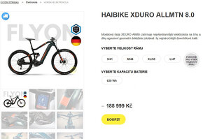 ELEKTROKOLO HAIBIKE XDURO NDURO 8.0 FOX FLYON - 18