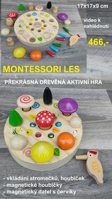 Dřevěné montessori hračky - 18