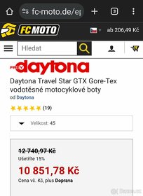 39 Daytona Touring Star GTX Gore-Tex vodotěsné moto - 18