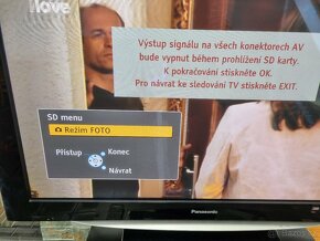 Prodám televizi Panasonic TH-42PZ85EA úhlopříčka 106 cm - 18