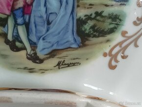 STAROŽITNÁ PORCELÁNOVÁ TERINA A TALÍŘ LIMOGES FRANCIE - 18