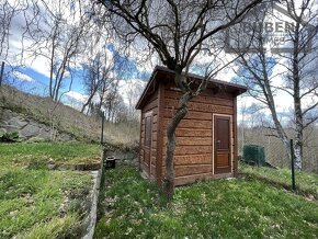 Zahrada s chatou, pergola s krbem, skleník a sklep (výstavba - 19