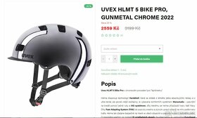 UVEX Hlmt 5 Bike Pro Chrome velikost 58-61 395 g - 19