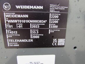 Predám nakladač WEIDEMANN T 4512 - 19