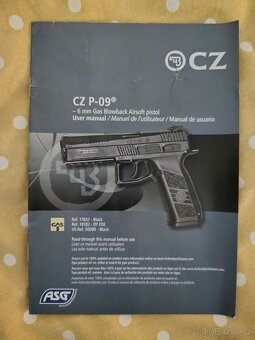 Airsoftová pistole CZ P-09 DT FDE - 19