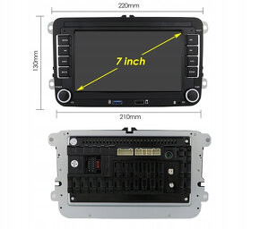 Autorádio 2DIN,RDS 8gb+128gb lcd 7,ANDROID 13, VW,ŠKODA,SEAT - 19