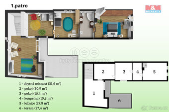 Prodej rodinného domu, 230 m², Březí, ul. Prostřední - 19