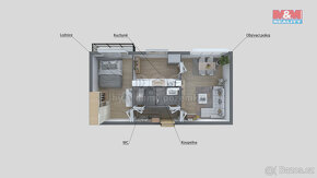 Pronájem bytu 2+1, 45 m², Děčín XXXII, ul. Přímá - 19