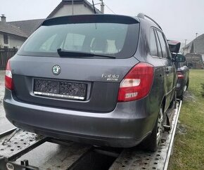 nd ze škoda fabia 2, 1.2.TDI, šedá, zelená, vínová