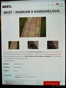 Prodej -Obrubník Best Parkan II karamelový - 1