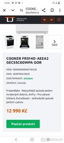 Prodám nový-zánovní elektrický sporák Gorenje--DOVEZU--