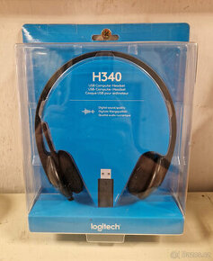 Kabelová sluchátka (headset) Logitech H340 s USB - 1