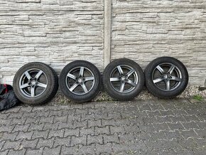 4x al kola 5x130 17 + pneu zimní 235/65 R17 Vw Touareg