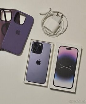 Apple iPhone 14 Pro 128GB Deep Purple - v záruce, top stav