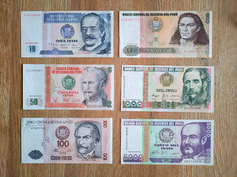 6 bankovek z PERU - 1