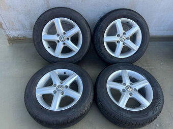 195/65R15 letní pneu alu kola VW GOLF VII 6x15 5x112 ET43 - 1