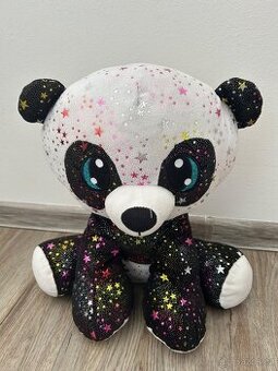 Mikrotrading Panda Star Sparkle plyšová 45 cm sedící