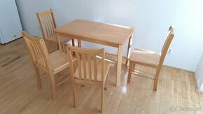 Stůl + 4 židle - Rezervace