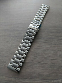 Stříbrný řemínek/náramek/strap/pásek na hodinky 22mm