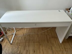 Psací stůl obdélníkový Ikea MICKE 142 x 50 x 75 cm bílý