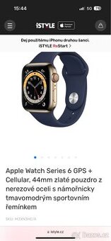 Prodám Apple Watch 6 nerez ocel 44mm