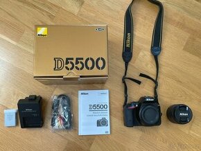 Nikon D5500 + nový objektiv a příslušenství