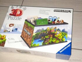 Minecraft box NOVÝ - 3D puzzle úložný box - 1