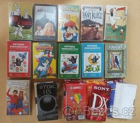 23x VHS, videokazety, pohádky