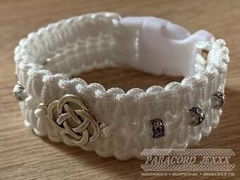 PARACORD náramek (17 cm) white