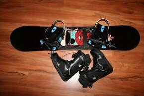 detský snowboard Gravity 120 cm , topanky head boa system