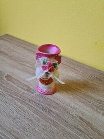 Mini váza - růžová