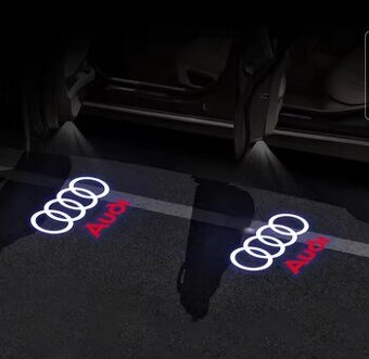 Laserové led logo Audi na podsvícení, projektor