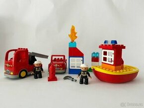 LEGO DUPLO 10592 + 10591 - Hasičské auto a člun - Hasiči - 1