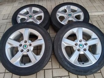 alu kola 5x112 r16 Škoda a letní 205/55/16 - 1