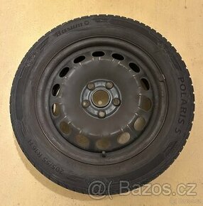 4 plechové disky 6Jx16H2 + 4 pneumatiky 205/55 R16